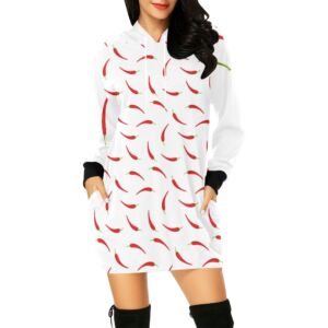 Red Hot Chile Peppers Pullover Hoodie Mini Dress