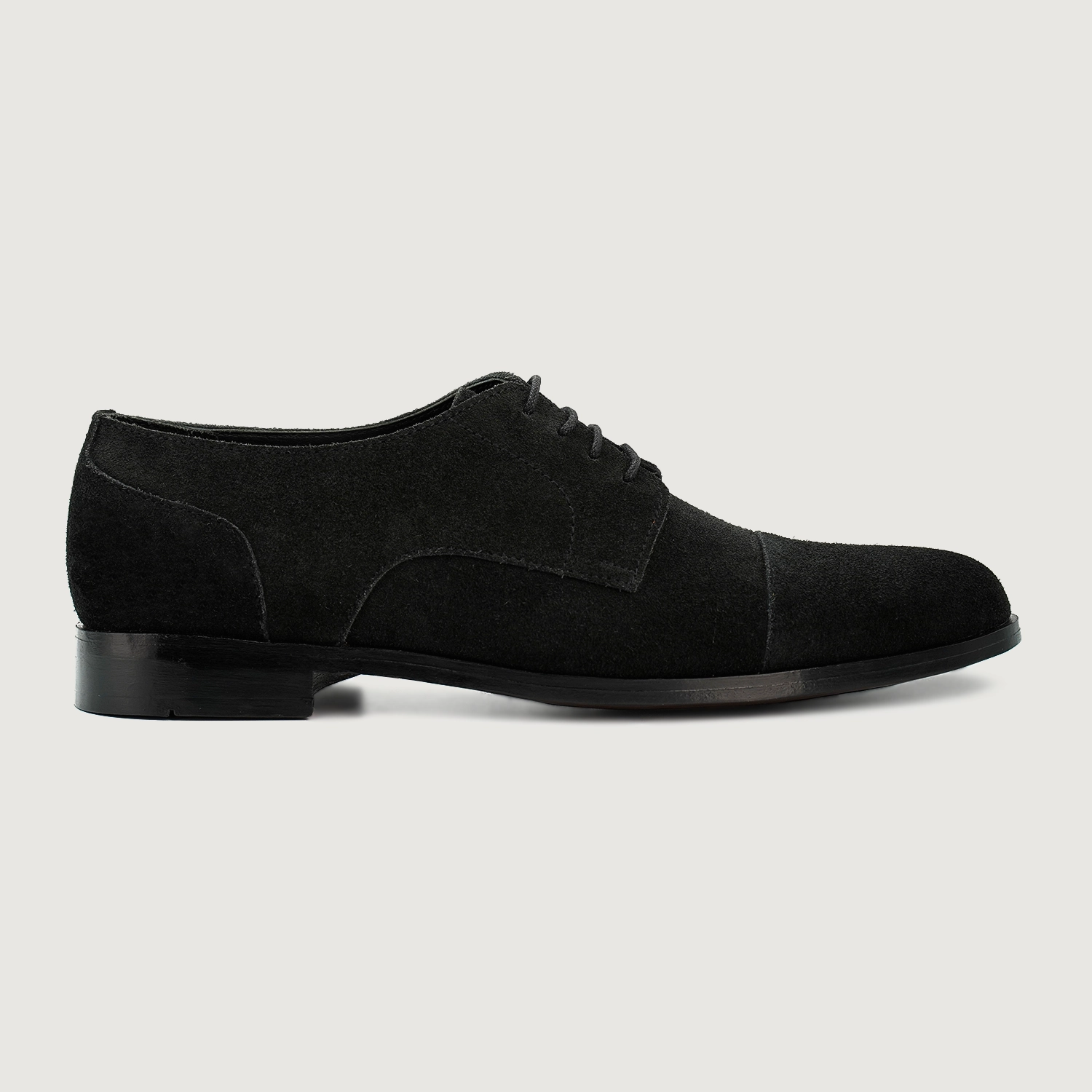 Attorney Derby Black Suede Leather Shoes