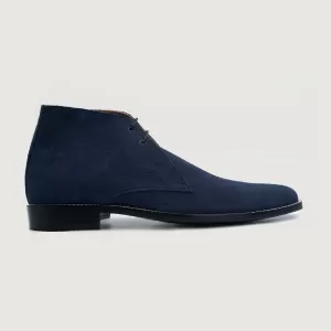 Corry Chukka Midnight Blue Suede Leather Boots