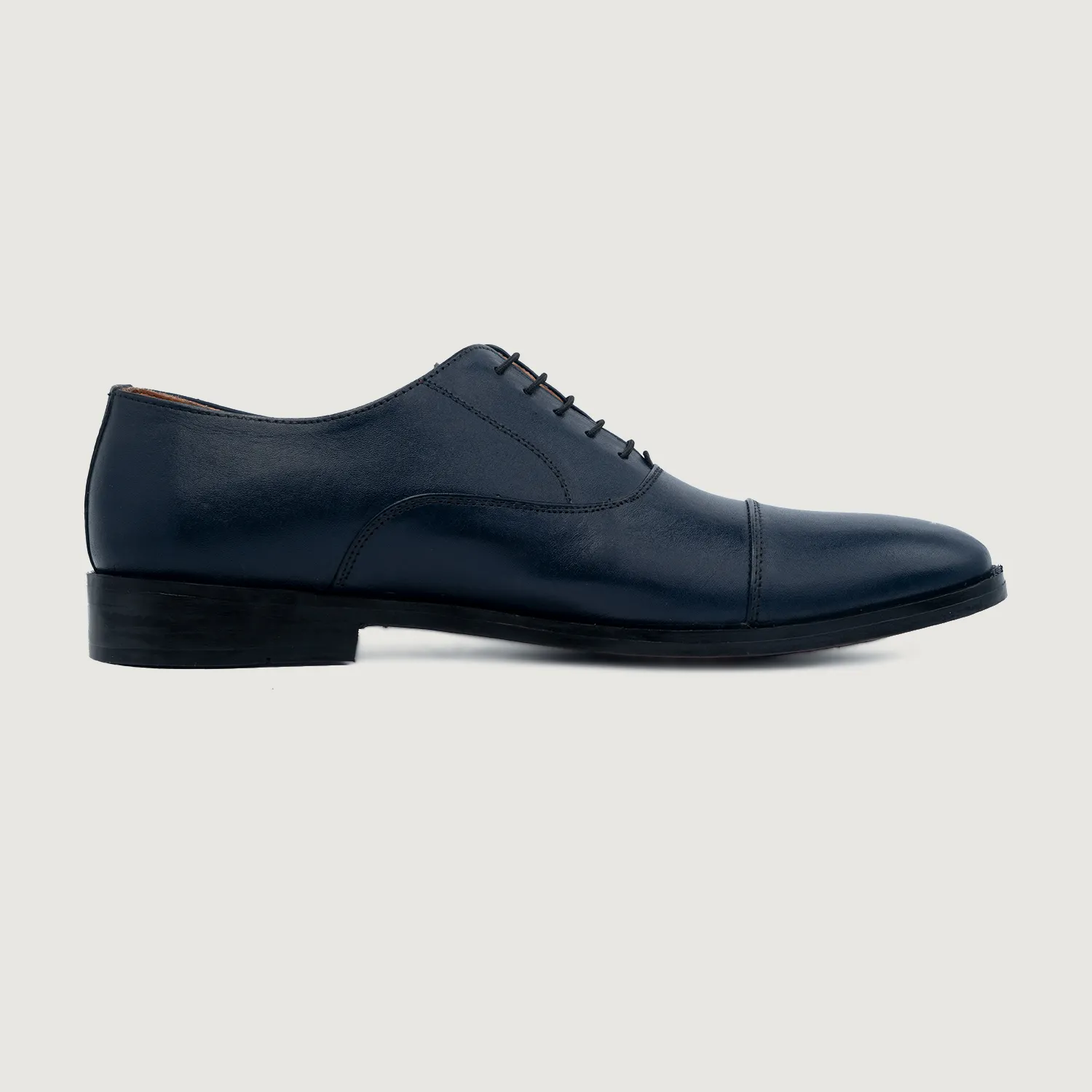 Professor Oxford Midnight Blue Leather Shoes