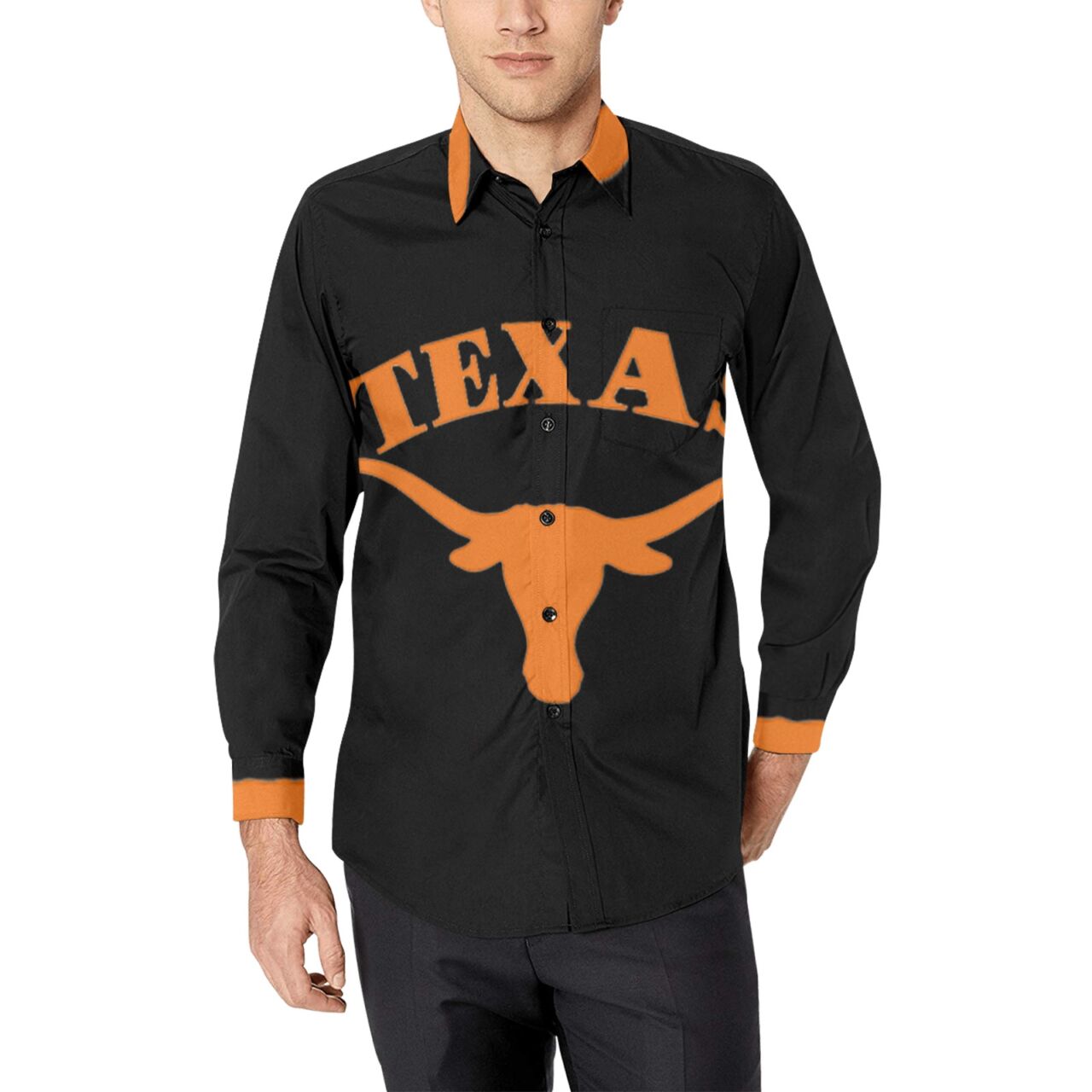 Texas Longhorn Men's Rustler Long Sleeve Shirt