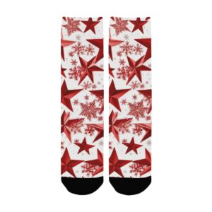 New Texas Republic Bright Red Stars Custom Socks