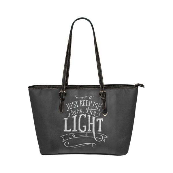 Keep Me Where The Light Is Suede Leather Purse
