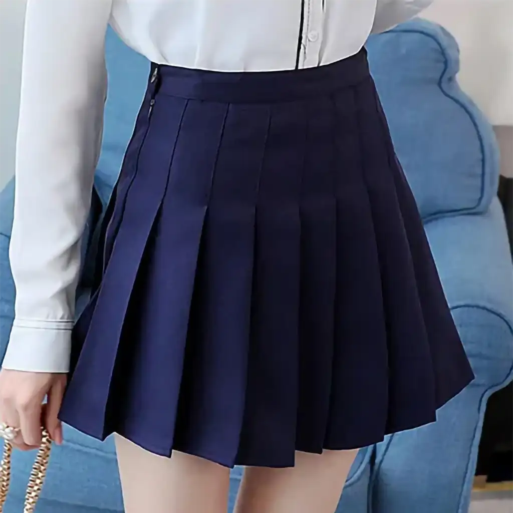 womens-high-waist-pleated-a-line-plaid-mini-skirts-2