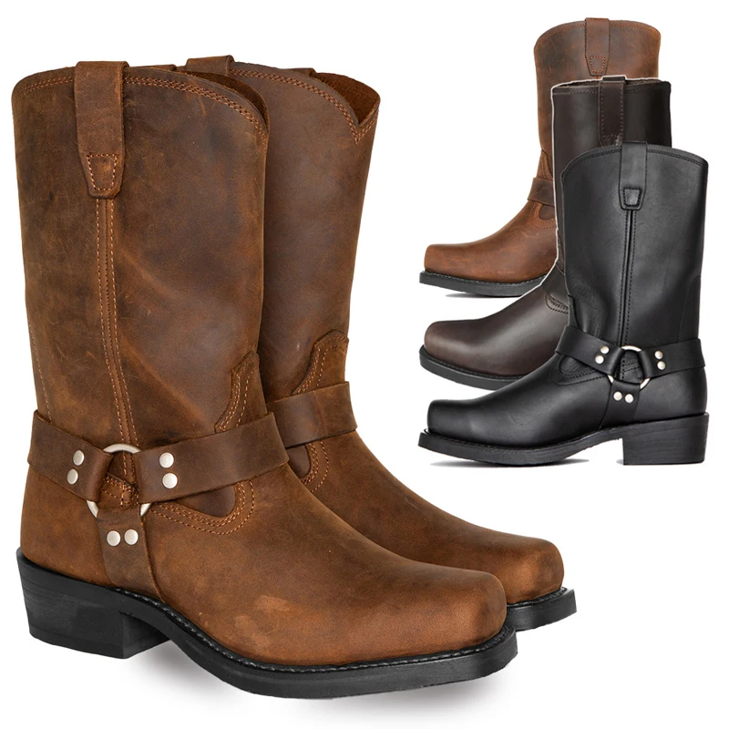 New Texas Republic Mid Calf Leather Boots