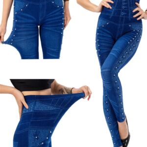 Seamless Casual Women's Denim Jeans Jeggings - Image 2