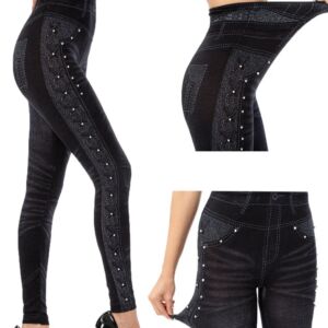 Seamless Casual Women's Denim Jeans Jeggings - Image 3