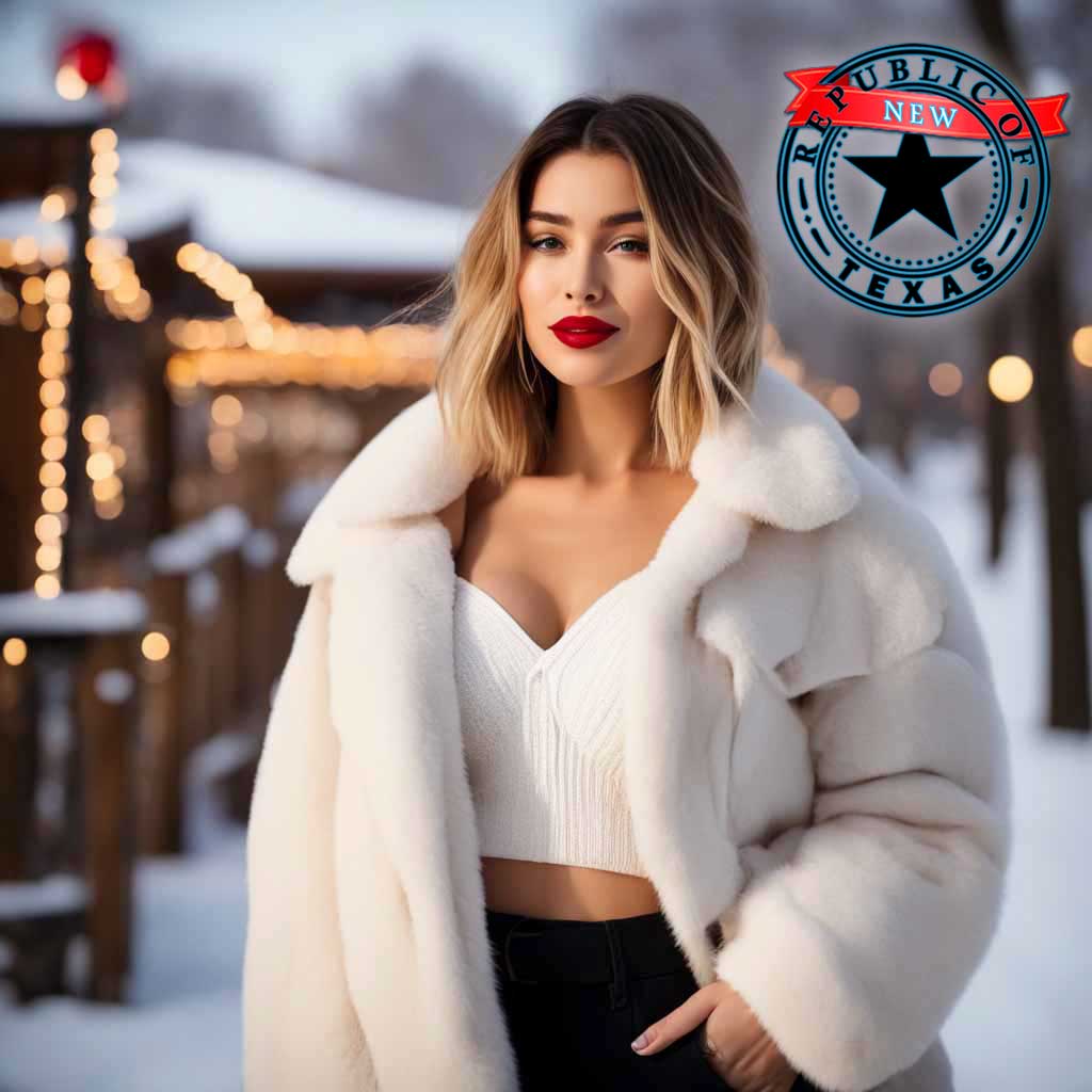 New Texas Republic Brand High-End Women Fur Coat