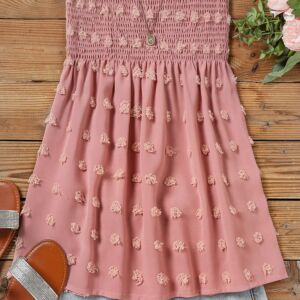 New Texas Republic Summer Ruffled Chiffon Strapless Halter Top - Image 4