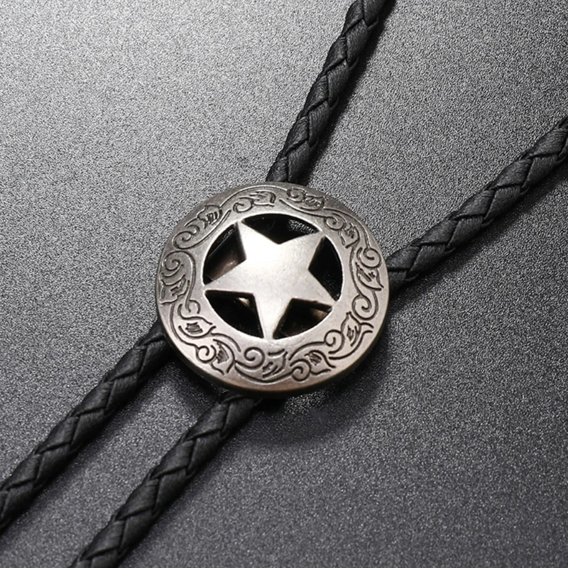 New Texas Republic Braided Star Bolo Tie