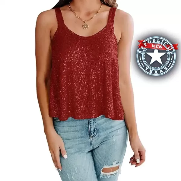 New Texas Republic Designer Womens Shiny Cami Tank Top