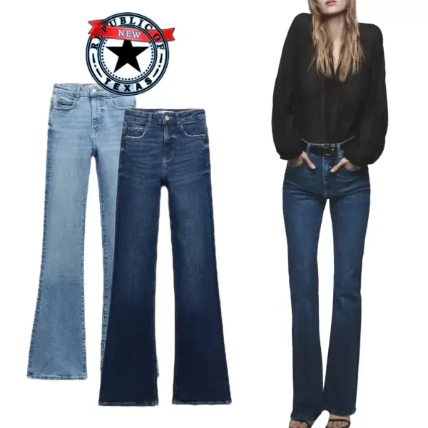 New Texas Republic High Waist UnBranded Stretch Boot-Cut Jeans