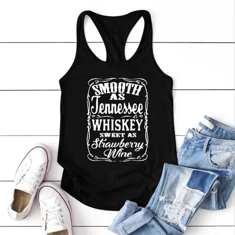 Smooth-As-Tennessee-Whiskey-Sweet-As-Strawberry-Wine-Tank-Top-Country-Music-Racerback-Tank-Women-Whiskey-1