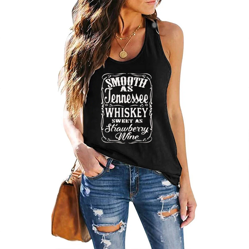 Smooth-As-Tennessee-Whiskey-Sweet-As-Strawberry-Wine-Tank-Top-Country-Music-Racerback-Tank-Women-Whiskey-5