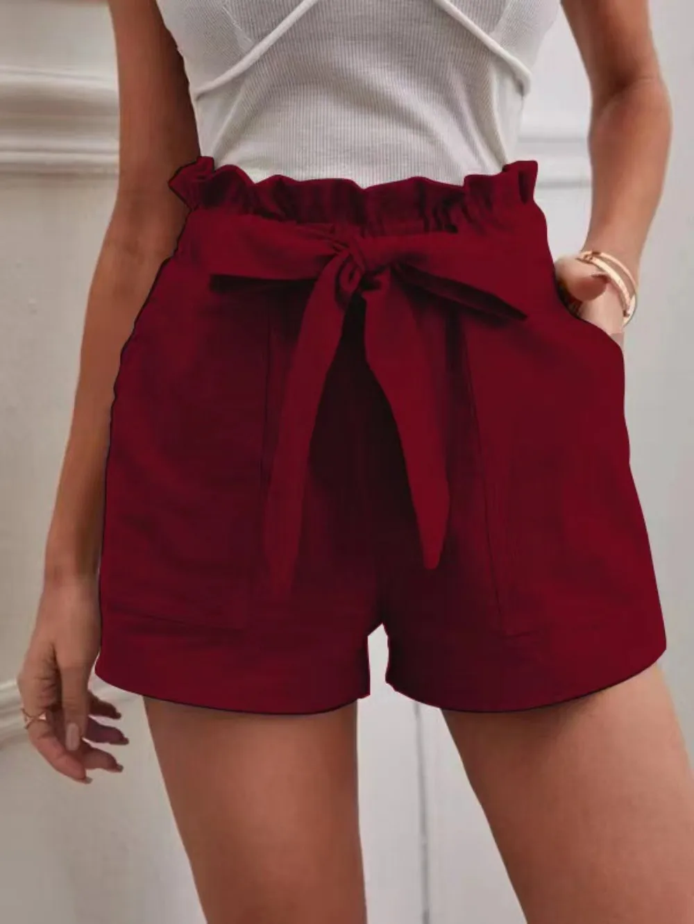 Summer-women-s-loose-linen-casual-shorts-with-pockets-solid-color-high-waisted-wide-leg-pants-3