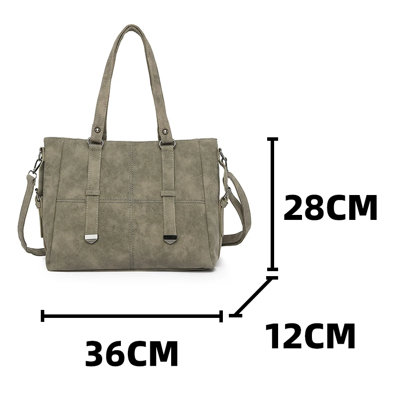 Women-Nubuck-Leather-Handbag-Retro-Suede-Ladies-Quilted-Large-Tote-Shoulder-Bag-Female-Gray-New-Vintage-5