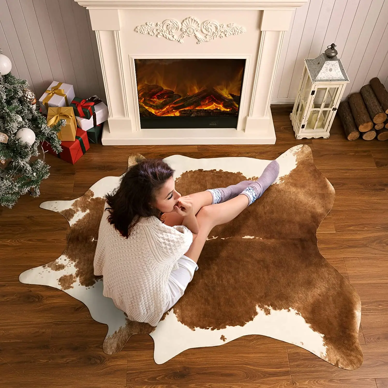 Luxury-Premium-Cow-Print-Style-Rug-Living-Room-Bedroom-Carpet-Home-Decor-Hand-Wash-Modern-Cowhide-2