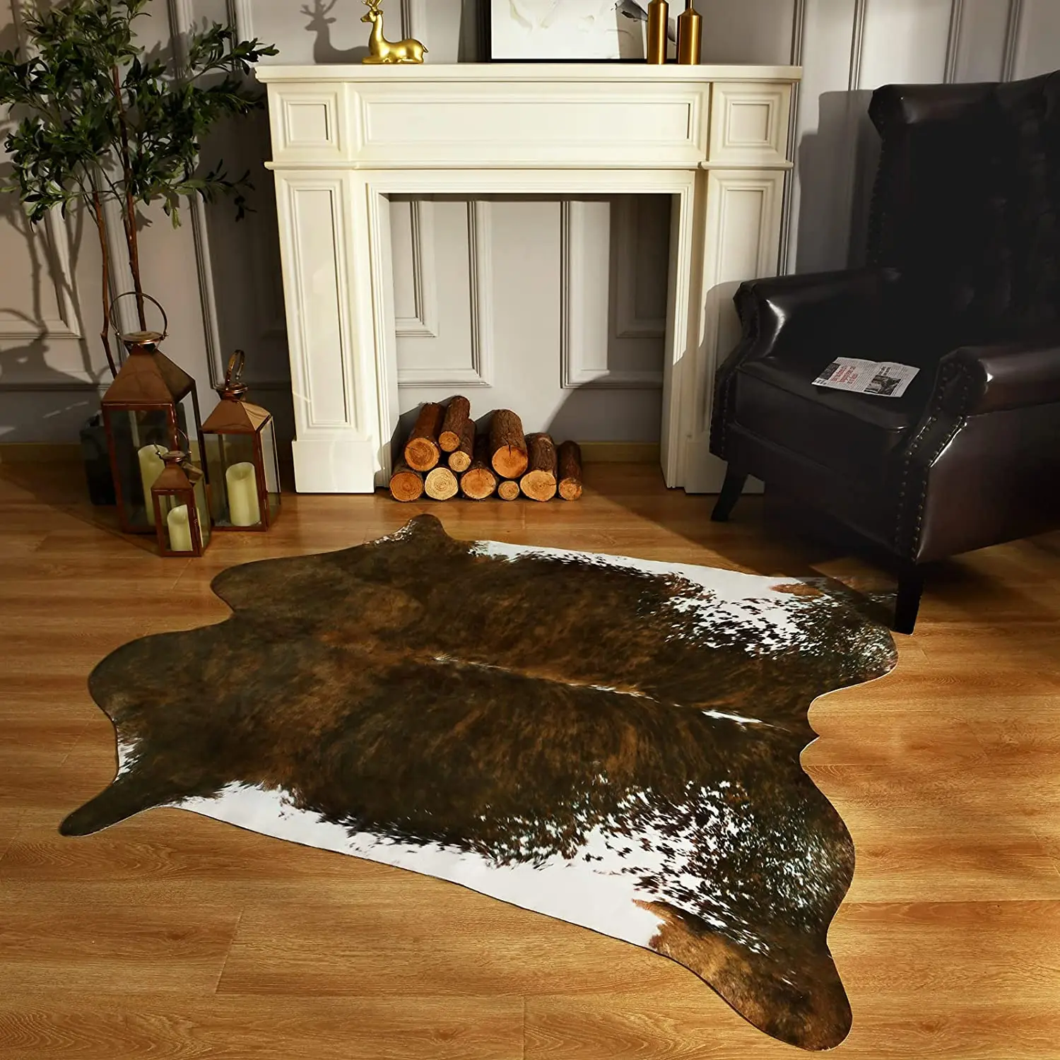 NOAHAS-Faux-Cowhide-Carpet-70x110CM-Durable-and-Large-Size-Cow-Print-Rug-Suitable-for-Bedroom-Living