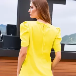 Women's Versatile Puff Sleeve Loose Pullover Blouse - Image 3