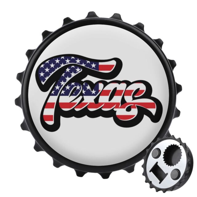 Texas Colors Bottle Opener & Fridge Magnet