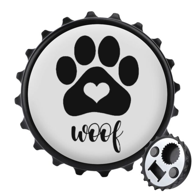Woof Paw Bottle Opener & Fridge Magnet