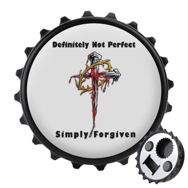 Simply Forgiven Cross Bottle Opener & Fridge Magnet