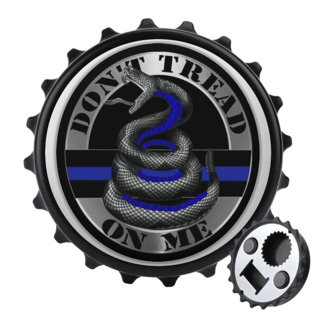 Dont Tread On Me BlueLine Bottle Opener & Fridge Magnet
