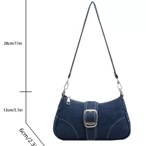 Small Designer Women's Jeans Cross-Shoulder Bag - Image 4