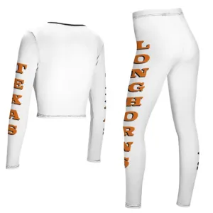 New Texas Republic Logo Texas Longhorns Long Sleeve Yoga Set - Image 10