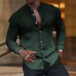 Collared Long Sleeve Button Down Shirt - Image 5