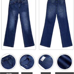 Wrangler Grapent Women's Flare High Waisted Wide Leg Stretch Denim Jeans - Image 5