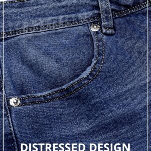 Wrangler Grapent Women's Flare High Waisted Wide Leg Stretch Denim Jeans - Image 4