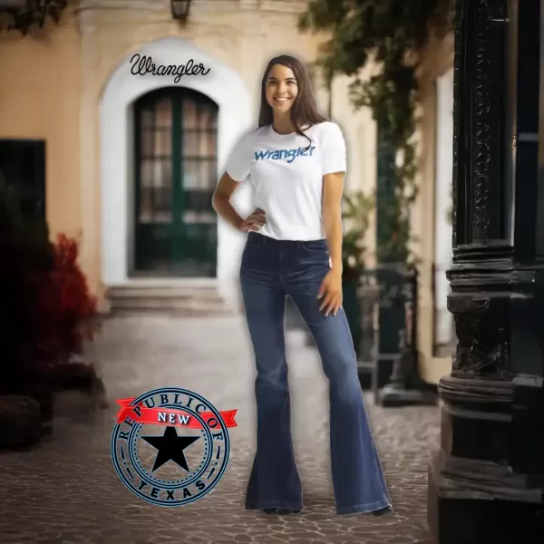 Wrangler Women's Retro High Rise Trumpet Flare Jeans