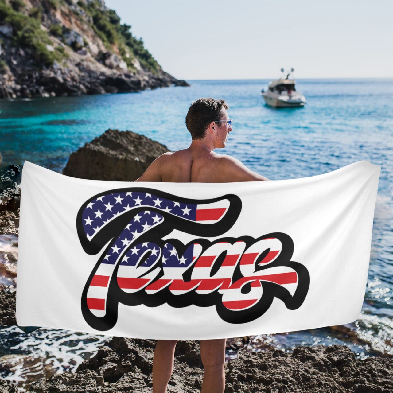 Texas Patriot Beach Towel 31" x 71"