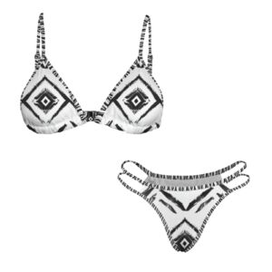 American Native V Neck Triangle Bikini Sets - Image 4
