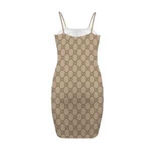 Gold Galore Backless Spaghetti Strap Bodycon Dress - Image 5