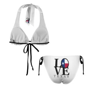 Texas Love Halterneck String Bikini Sets - Image 5