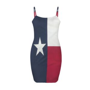 Texas Lonestar Backless Spaghetti Strap Bodycon Dress - Image 4