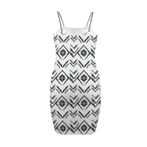 Native American Prism Backless Spaghetti Strap Bodycon Dress - Image 5