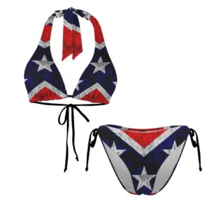 Queen Of The South Halterneck String Bikini Sets - Image 4