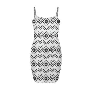 Native American Prism Backless Spaghetti Strap Bodycon Dress - Image 4