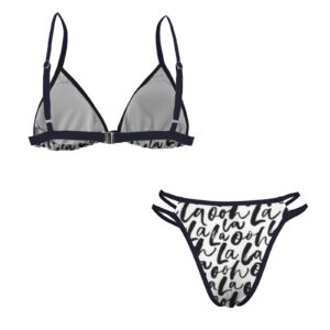 Oh La La V Neck Triangle Bikini Sets - Image 5