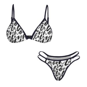 Oh La La V Neck Triangle Bikini Sets - Image 4