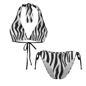 African Queen Halterneck String Bikini Sets - Image 4