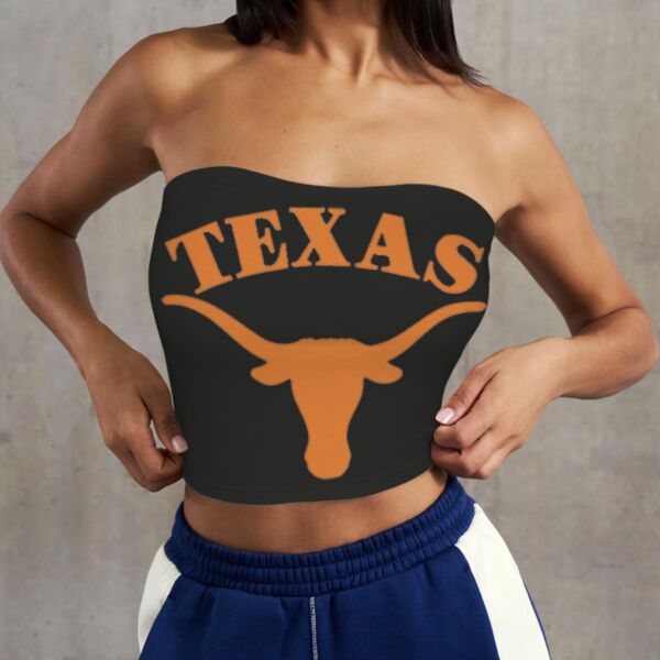 New Texas Republic Brand Longhorn Collection 5 Basic Backless Tube Crop Top