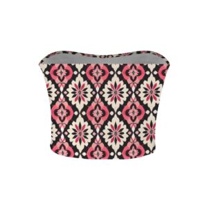 Rose Petals Basic Backless Tube Crop Top - Image 5