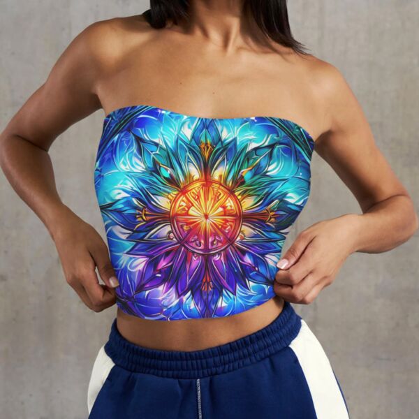 New Texas Republic Brand Colorful Collection Basic Backless Tube Crop Tops