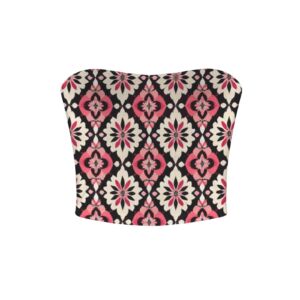 Rose Petals Basic Backless Tube Crop Top - Image 4