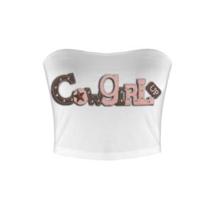NTR Cowgirl Up Basic Backless Tube Crop Top - Image 4