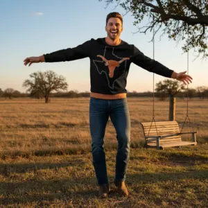 Texas Longhorns State Pride All Over Print Sweatshirt - Image 2